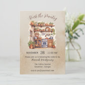 Stock die Pantry, Küche Bridal Dusche Einladung (Stehend Vorderseite)