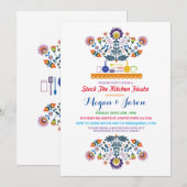 Stock Die Party Einladung der Küche Fiesta Couple (Vorne/Hinten)