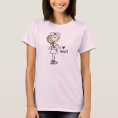 Stock FigureGirl I Liebe-Tennis T-Shirt (Vorderseite)