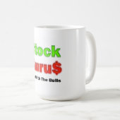 Stock Guru Red Customizable Kaffeetasse (VorderseiteRechts)