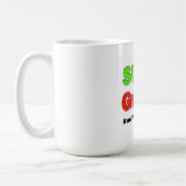 Stock Guru Red Customizable Kaffeetasse (Links)