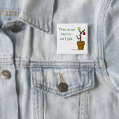 Stock in einem Topf-Weihnachten Button (Beispiel)
