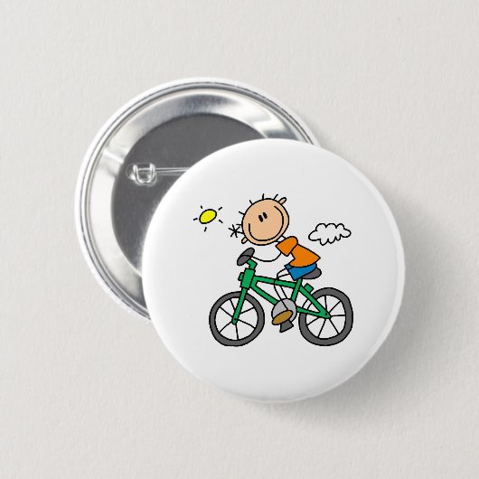 Stock-Jungen-Reitfahrrad Button (Vorne & Hinten)