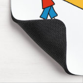 Stock-Kinder mit Bleistift Mousepad (Ecke)