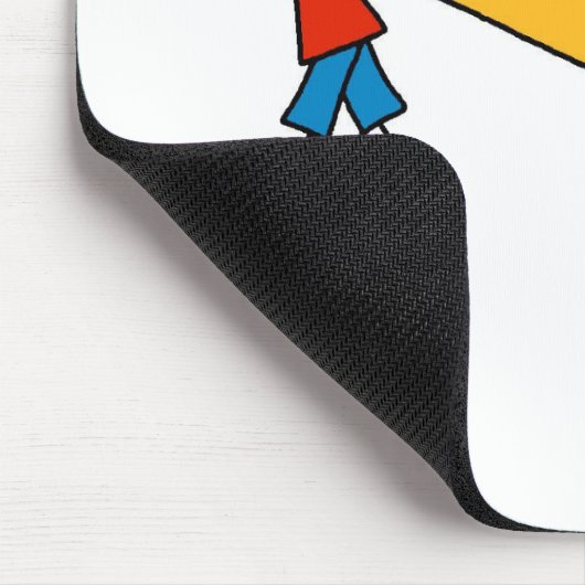 Stock-Kinder mit Bleistift Mousepad (Ecke)