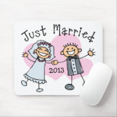 Stock-Leute gerade verheiratet Mousepad (Mit Mouse)