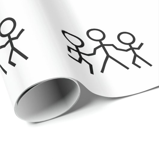 Stock-Leute Geschenkpapier (Rolleneckpunkt)