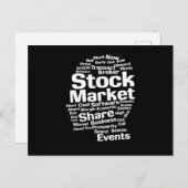 Stock Market Money Investor Gift Postkarte (Vorne/Hinten)