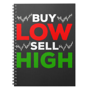 Stock Market Trading Forex Trader Buy Sell High Notizblock