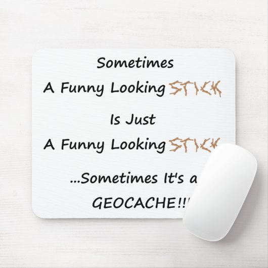 Stock oder Geocache Mousepad (Mit Mouse)