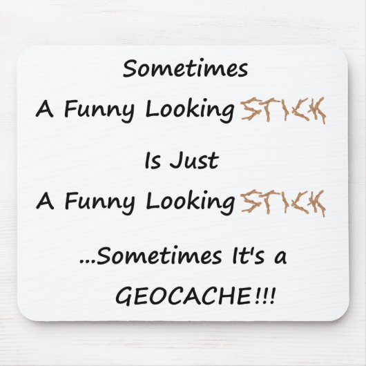 Stock oder Geocache Mousepad (Vorne)