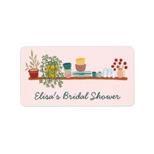 STOCK THE KITCHEN Brautparty CUSTOM Cute Adressaufkleber