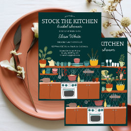 STOCK THE KITCHEN Bridal Shower Cute CUSTOM Einladung