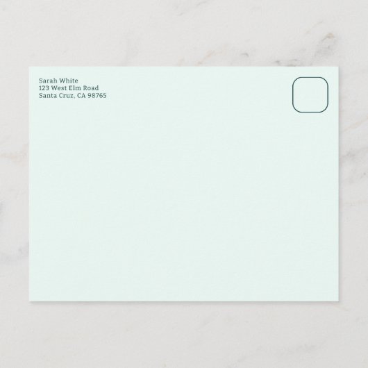 STOCK THE KITCHEN Bridal Shower Cute CUSTOM Einladungspostkarte (Rückseite)