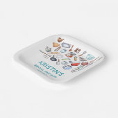 Stock the Kitchen Bridal Shower Kitchen Utensils Pappteller (Gewinkelt)