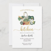 Stock the Kitchen Garden Rezeptdusche Einladung (Vorderseite)