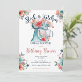 Stock the Kitchen theme Brautparty Einladung (Stehend Vorderseite)