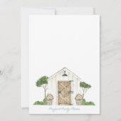 Stock the Shed Couples Polterabend Einladung (Rückseite)