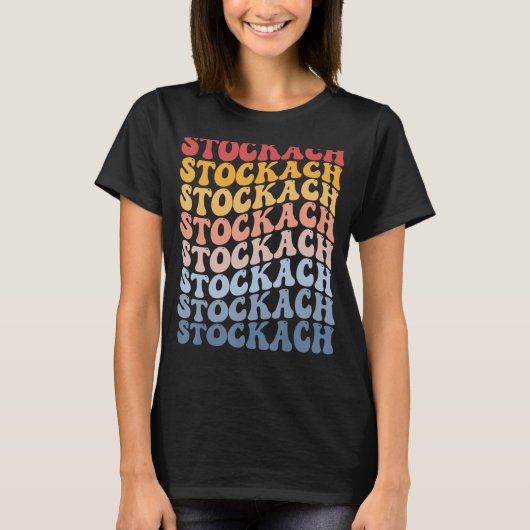 Stockach City Groovy Retro T-Shirt (Vorderseite)