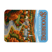 Stockbridge USA Magnet (Horizontal)