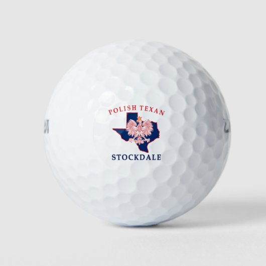 Stockdale Polnisch Texan Golfball (Vorderseite)