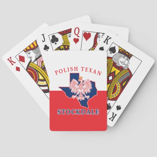 Stockdale Polnisch Texan Spielkarten (Rückseite)