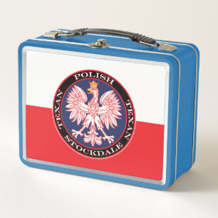 Stockdale Round Polish Texan Metall Brotdose
