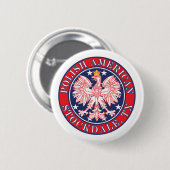 Stockdale Texas Polnischer Adler Button (Vorne & Hinten)