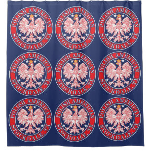 Stockdale Texas Polnischer Adler Duschvorhang
