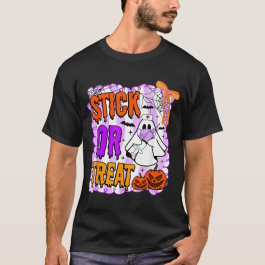 Stöcke oder Behandlungs-Geist-Krankenschwester Lus T-Shirt (Vorderseite)