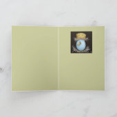 Stockei mit Maiskolben-Hutkarte Karte (Innenseite)