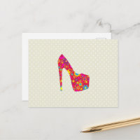 Stöckelschuhe, Stiletto, Pumps, Blume, rote Schuhe