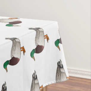 Stockente Cartoon-Illustration Tischdecke