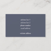 Stockente Drake Visitenkarte (Rückseite)