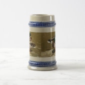 Stockente duckt Stein Bierglas (Mittel)