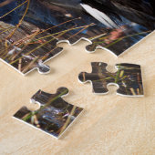 Stockente duckt Tier-Foto Puzzle (Seite)