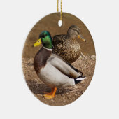 Stockente duckt Verzierung Keramik Ornament (Rechts)