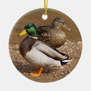 Stockente duckt Verzierung Keramik Ornament