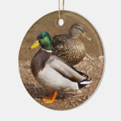 Stockente duckt Verzierung Keramik Ornament (Links)