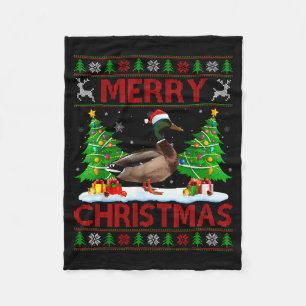 Stockente hässliche Xmas lustige Stockenten Frohe Fleecedecke
