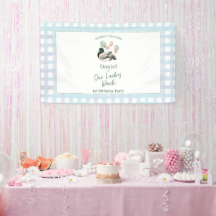 Stockente Lucky Duck 1. Geburtstag Banner