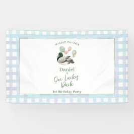 Stockente Lucky Duck 1. Geburtstag Banner