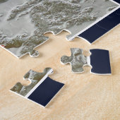 Stockente Wildente auf gefrorenem See Puzzle (Seite)