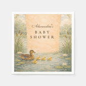 Stockenten-Baby-Party Serviette (Vorderseite)