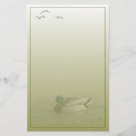 Stockenten-Drake-Gewohnheits-Briefpapier Briefpapier