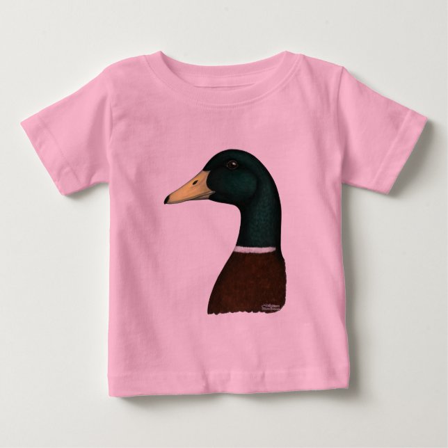 Stockenten-Drake-Kopf Baby T-shirt (Vorderseite)