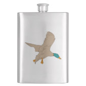 Stockenten-Ente Flachmann (Vorderseite)