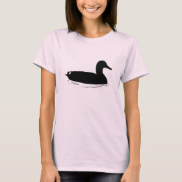 Stockenten-Ente in der Silhouette T-Shirt