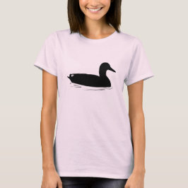 Stockenten-Ente in der Silhouette T-Shirt