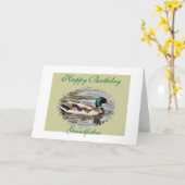 Stockenten-Ente Karte (Gelbe Blume)